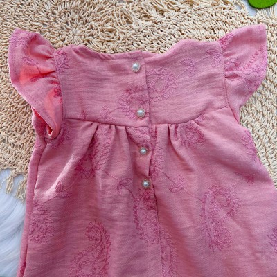Vestido com Flores Bordadas - Rose